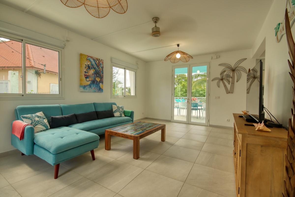 location villa 8 personnes le Diamant Martinique salon 1